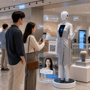 AI interactive mannequin for retail stores, exhibitions and customer service
