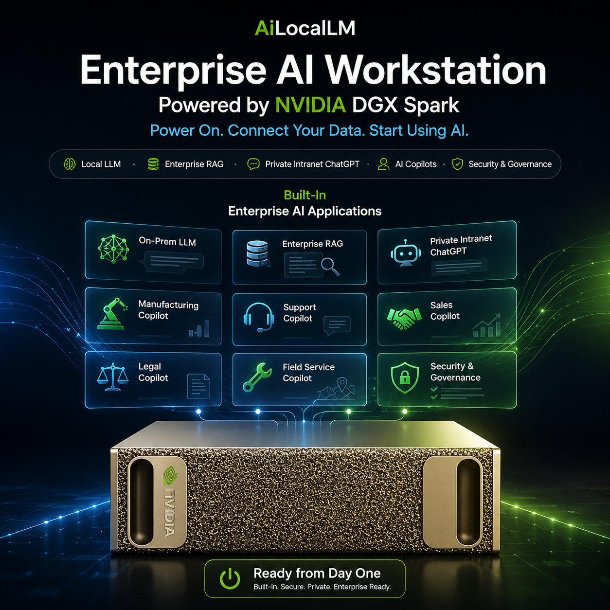 ailocallm nvidia dgx spark enterprise ai workstation
